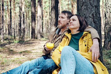 Couple in forest — the 6 stages of marriage