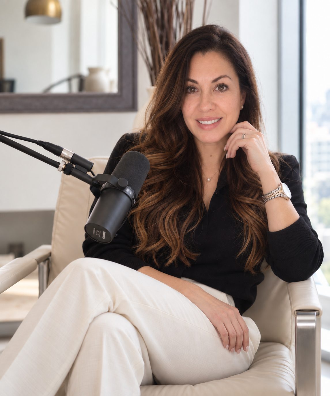 Ana Arias in an interview